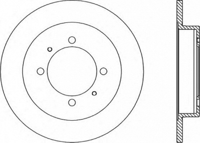OPEN PARTS bda173510 -  Тормозной диск